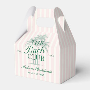 Palm Trees Beach Bach Club Bachelorette Weekend Favour Box
