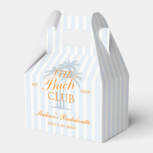 Palm Trees Beach Bach Club Bachelorette Weekend Favour Box