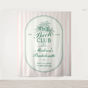 Palm Trees Beach Bach Club Bachelorette Weekend Tapestry
