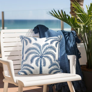 Palm Tree Throw Outdoor Cushions Zazzle UK
