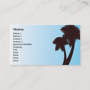 Palm Trees - Business Card