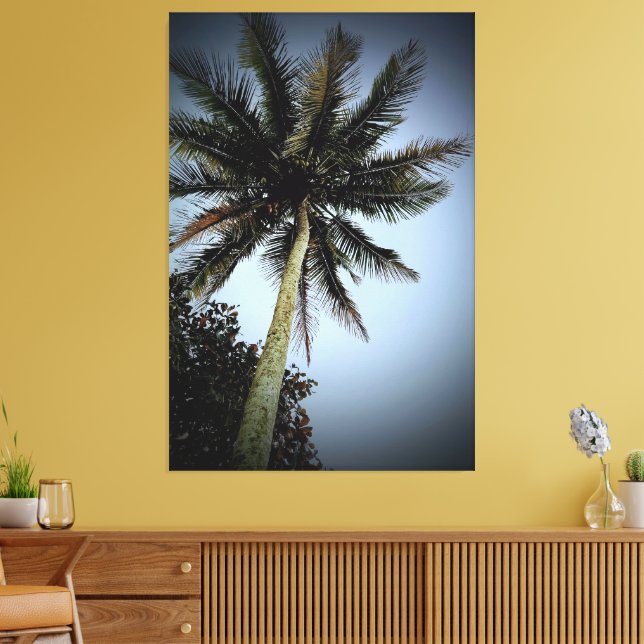 Palm trees canvas print (Insitu(LivingRoom))