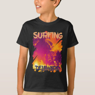Palm Trees Delaware Vacation Beach Ocean T-Shirt
