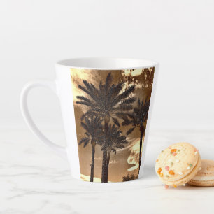 Palm Trees Drama Latte Mug
