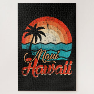 Palm Trees Hawaiian Beach Jigsaw Puzzle