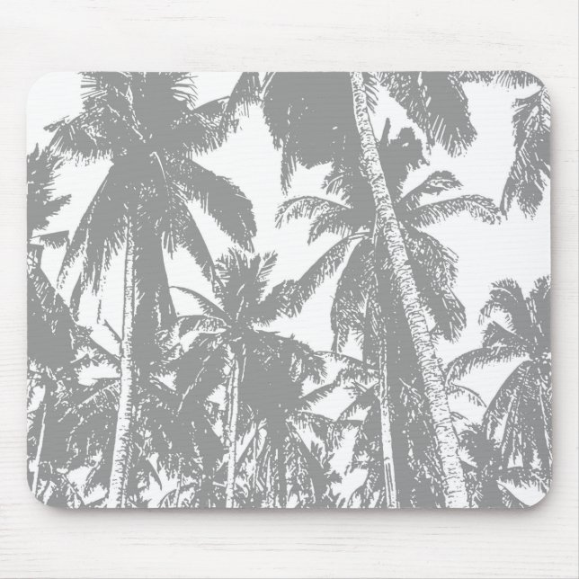 Palm Trees in a Posterised Design Mouse Mat (Front)