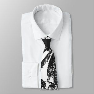Palm Trees in a Posterised Design Tie