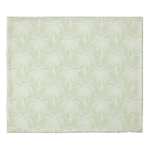 Palm Trees in Pastel Green Arch Motifs Textured
