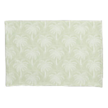 Palm Trees in Pastel Green Arch Motifs Textured