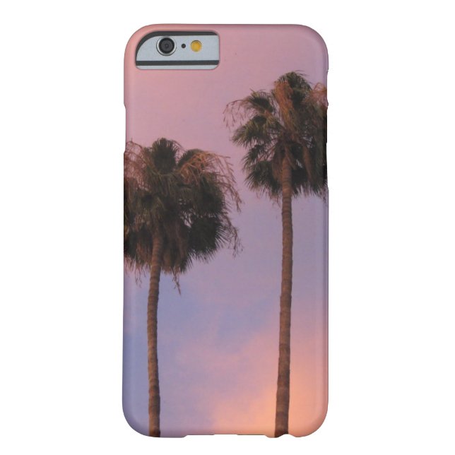 Palm Trees in Pink Sky Case-Mate iPhone Case (Back)