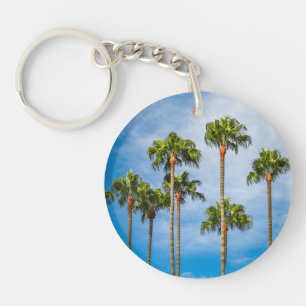Palm Trees in San Diego, California Key Ring