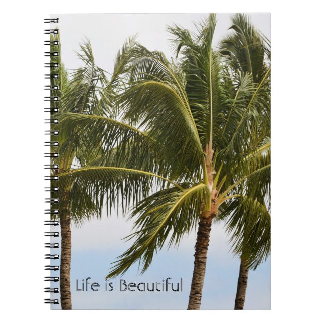 Palm Trees Kauai (my photography) Notebook (Front)