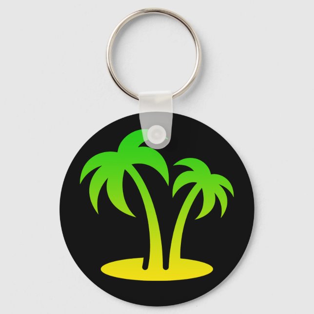 Palm Trees Key Chain (Front)