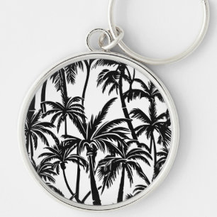 palm trees keychain