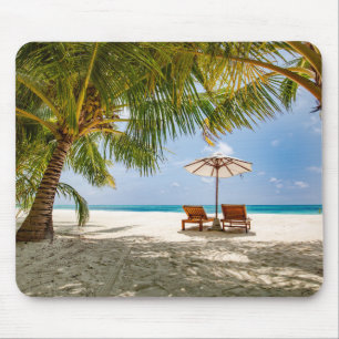 Palm Trees   Moody Sky Mouse Mat