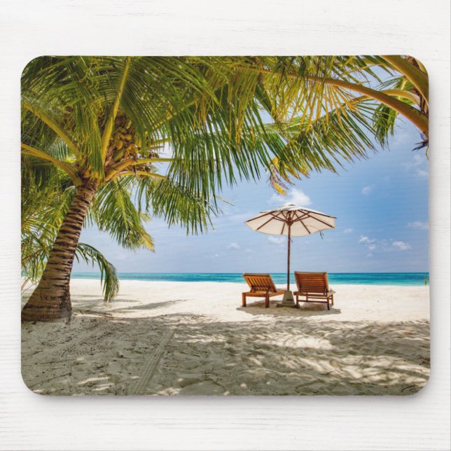 Palm Trees | Moody Sky Mouse Mat (Front)