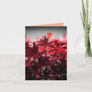 Palm Trees on Fire Note Card