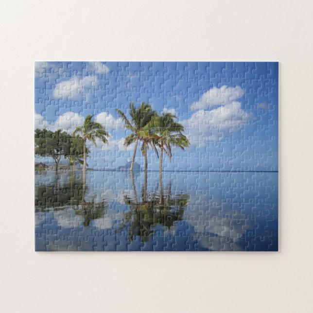 Palm trees on Mauritius. Jigsaw Puzzle (Horizontal)