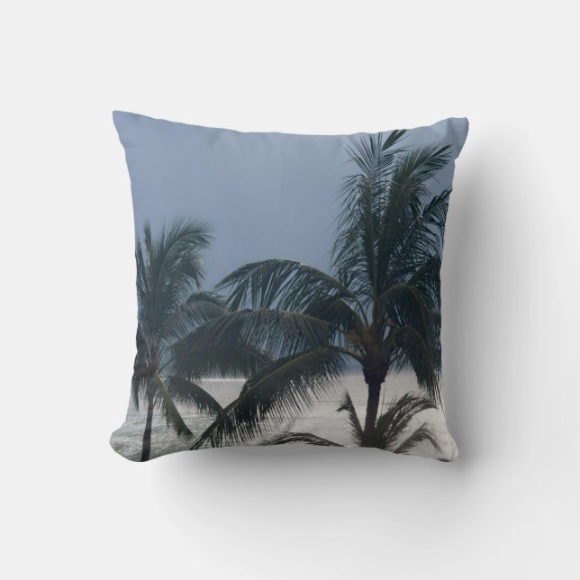 Palm Trees On The Beach Cushion (Front)