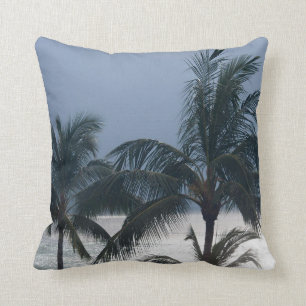 Palm Trees On The Beach Cushion