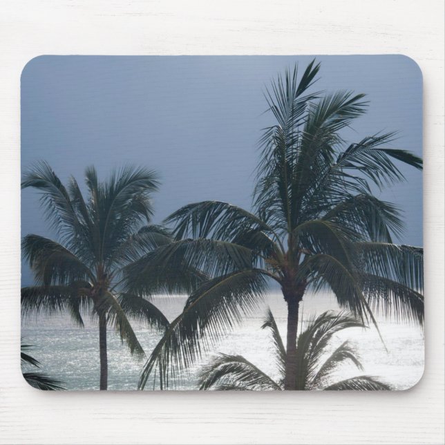 Palm Trees On The Beach Mouse Mat (Front)