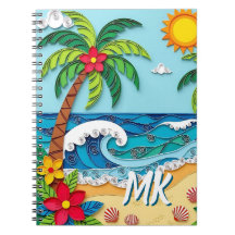 Palm Trees on the Beach Personalised