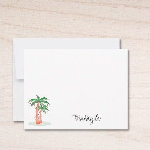 Palm Trees Personalised Card