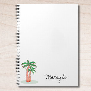 Palm Trees Personalised Notebook