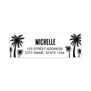 Palm Trees  Personalized   Self-inking Stamp