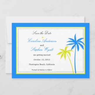 Palm Trees -Save the date card