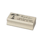 Palm Trees Script Family Name Return Address