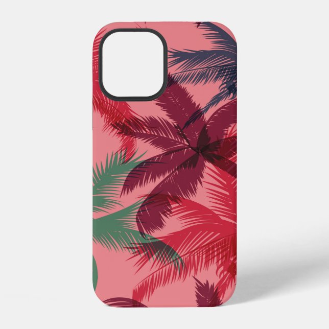 Palm trees seamless pattern iPhone case (Back)