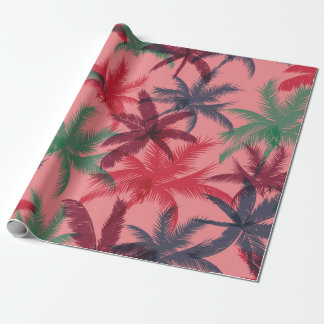 Palm trees seamless pattern wrapping paper