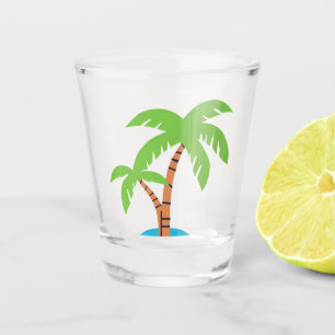 Palm Trees Shot Glass