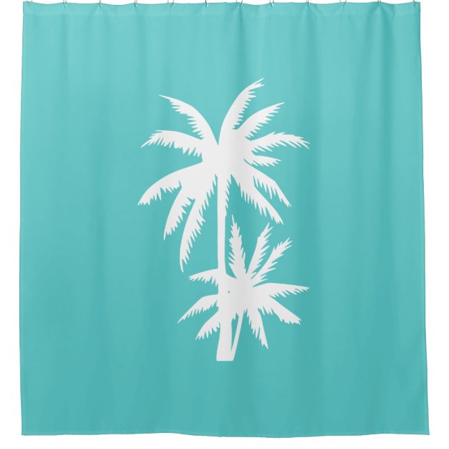 PALM TREES SHOWER CURTAIN (Front)