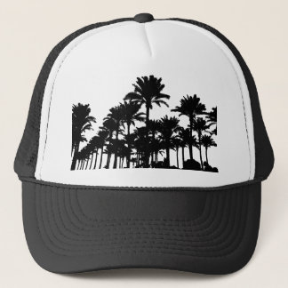 Palm Trees Silhouette Trucker Hat