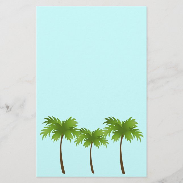 Palm Trees Stationery (Front)