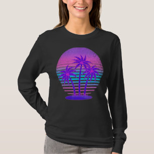 Palm Trees Summer Vibes Retro 90s Vaporwave Tropic T-Shirt