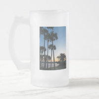 Palm Trees Sunrise Destin Florida Frosted Mug