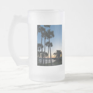 Palm Trees Sunrise Destin Florida Frosted Mug