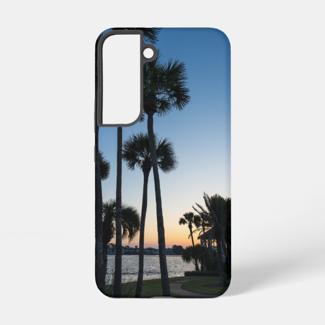Palm Trees Sunrise Destin Florida Samsung Case (Back)