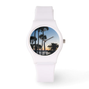 Palm Trees Sunrise Destin Florida Sporty Watch