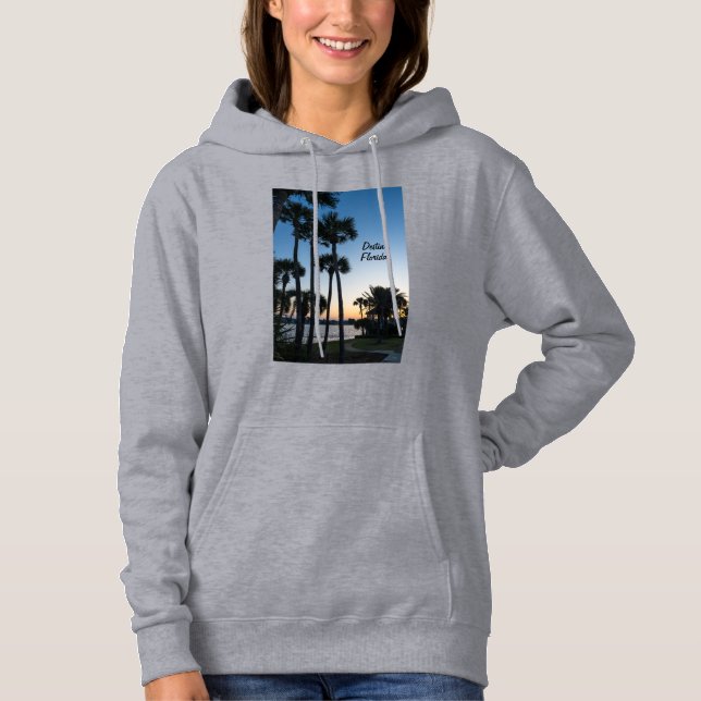 Palm Trees Sunrise Destin Florida Women's Hoodie (Front)