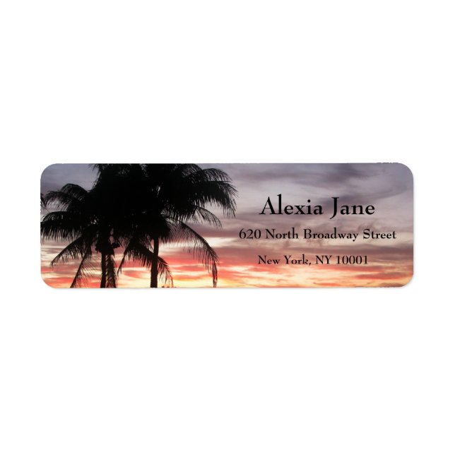 Palm Trees & Sunset (Front)