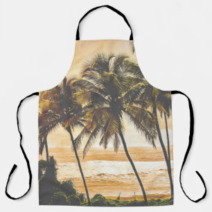 Palm Trees Sunset: Goa Vintage Apron