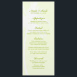 Palm Trees Tropical Wedding Menu Cards<br><div class="desc">Palm Trees custom wedding menu cards. Perfect for summer or destination weddings.</div>