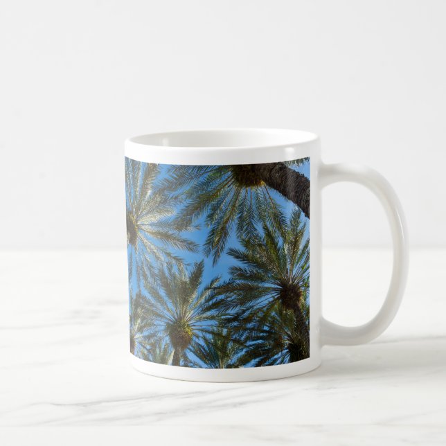 Palm Trees Umbrella Coffee Mug (Right)
