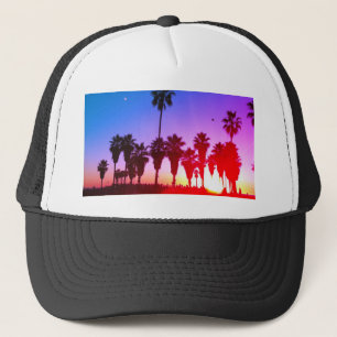 Palm Trees Venice Beach Trucker Hat