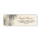 palm trees wedding address labels