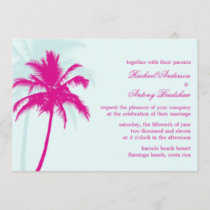 Palm Trees Wedding Invitation